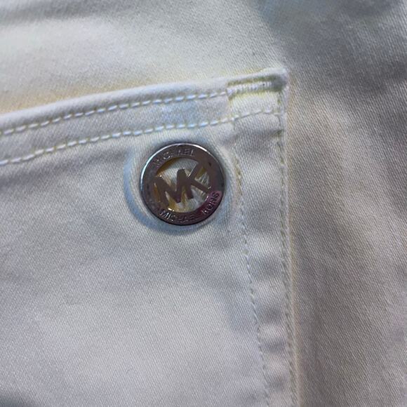 Michael Kors Izzy Skinny Jeans Yellow 12 Preppy Western Festival Coastal Cowgirl - Picture 5 of 7